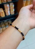 Premium gold plated black crystal with golden combination hand chain , CODE: NL0254 Jewel byjuwaan