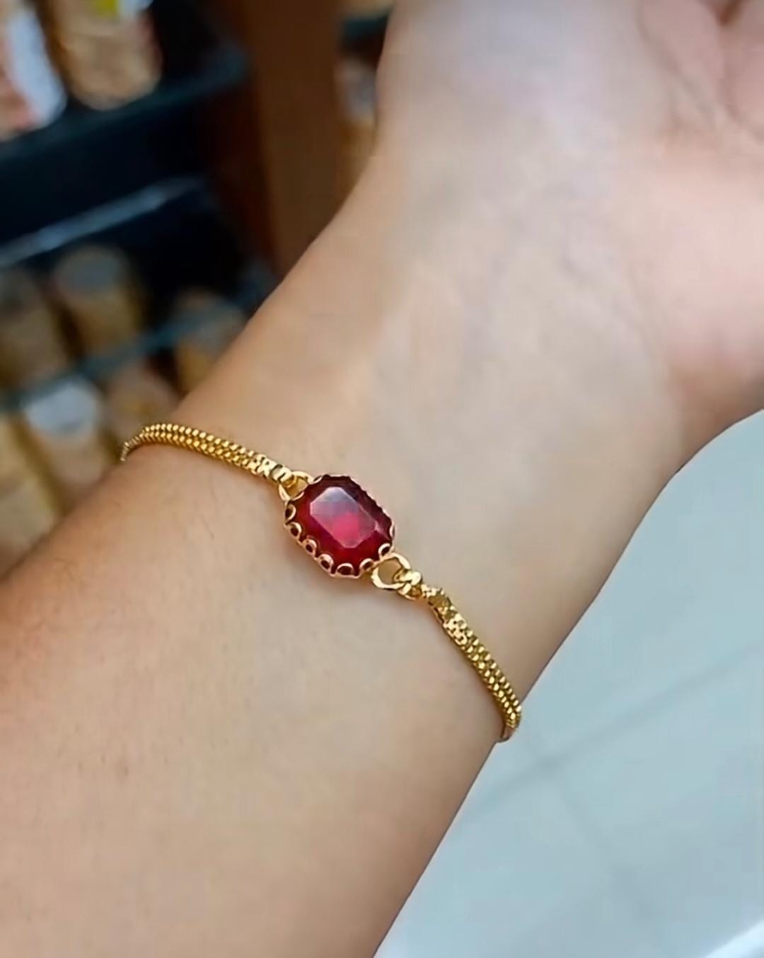 Premium Amethyst Stone daily wear   Hand Chain   code :NL0255 Jewel byjuwaan