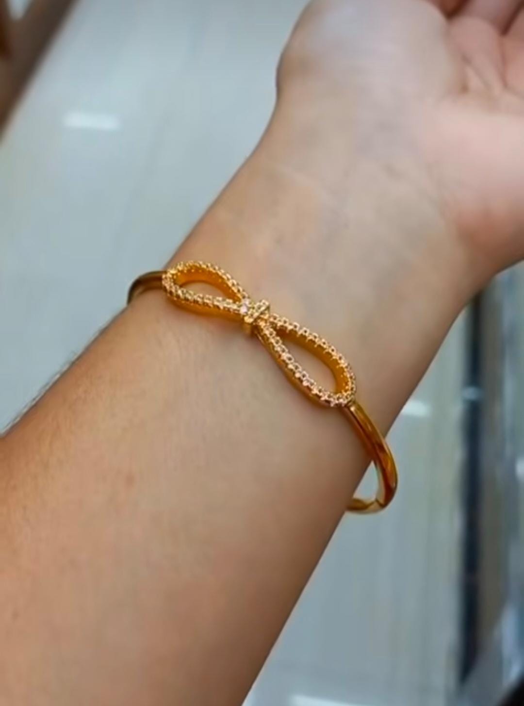Premium American Dimond Lock Bangle , Code NL0259 Jewel byjuwaan