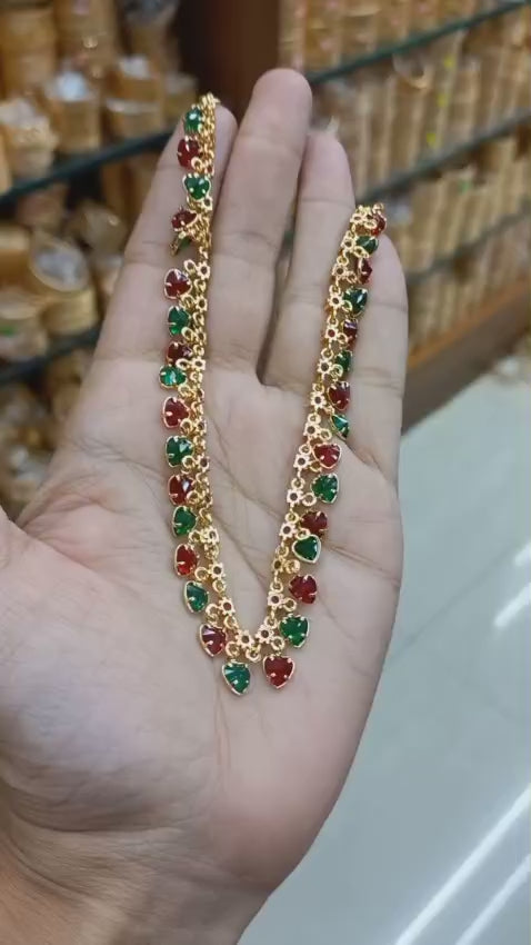 Premium gold plated Amythist stone  neck piece 
Code : MG1