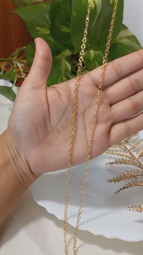 Daily wear premium gold plated anklet code: ANK13
