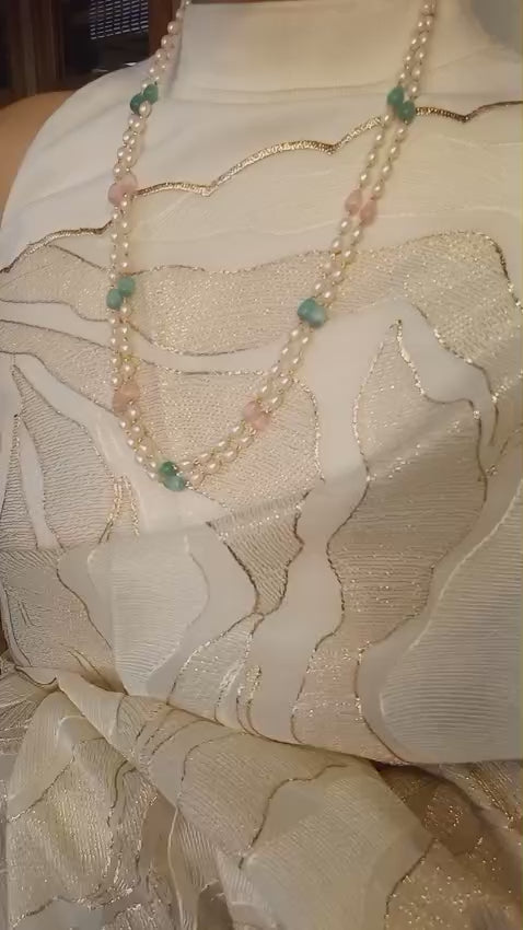 Beautiful 2 layer pearl neck piece 

Code : PGW2