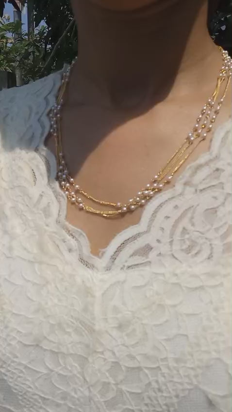 Beautiful 3 Layer pearl neck piece 
Code : RC3S