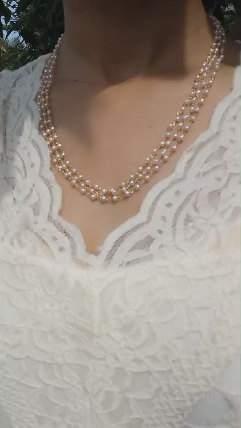 Exclusive pearl layered premium necklace
