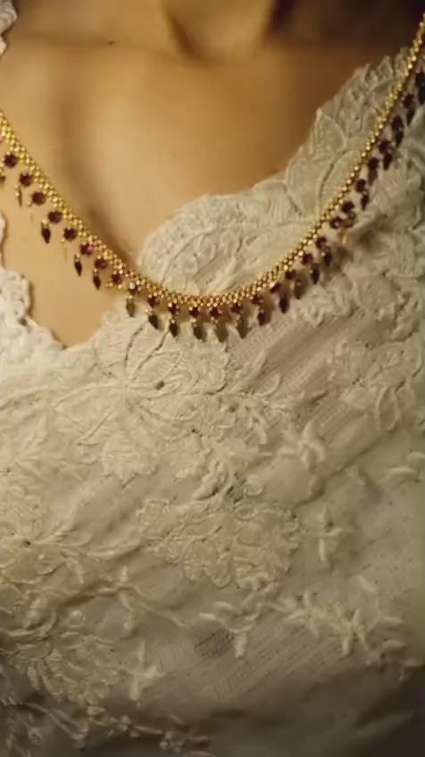 Premium Plated pure Gold Looking AD stone Elakkathaali
Code : ELR1