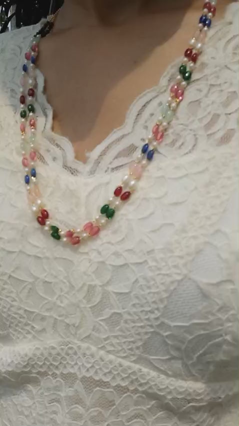Beautiful Two layer monalisa & pearl neck piece 


Code : MONALISA2