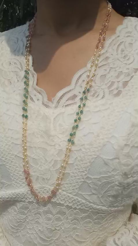 Beautiful 2 layer Neck piece  Code :  RWGP2L