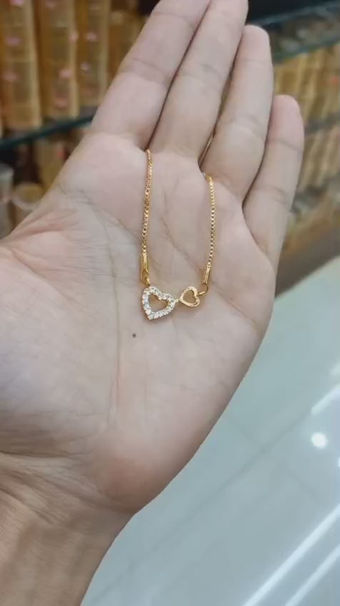 American diamond combination neck chain Code : ADPL2