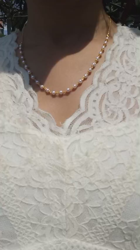 Beautiful & Simple Pearl single layer quality Neckpiece 
Code : PPC2