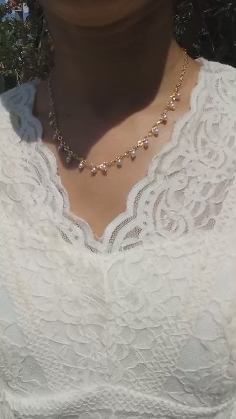 Beautiful plated chain  with unique Pearls pattern   Code : PPC1