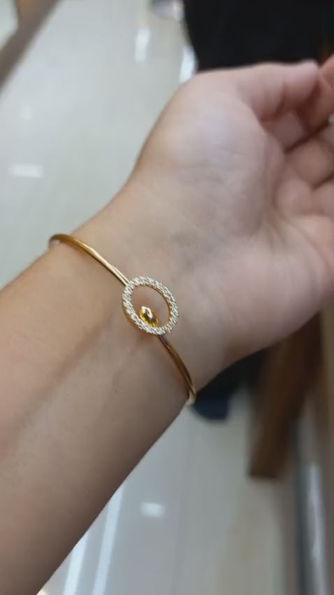 Daily wear premium  American Dimond Bangle 
Code :BangleO