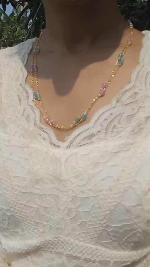 3 Layer Short length beautiful neck chain Code : *CSGP2S*