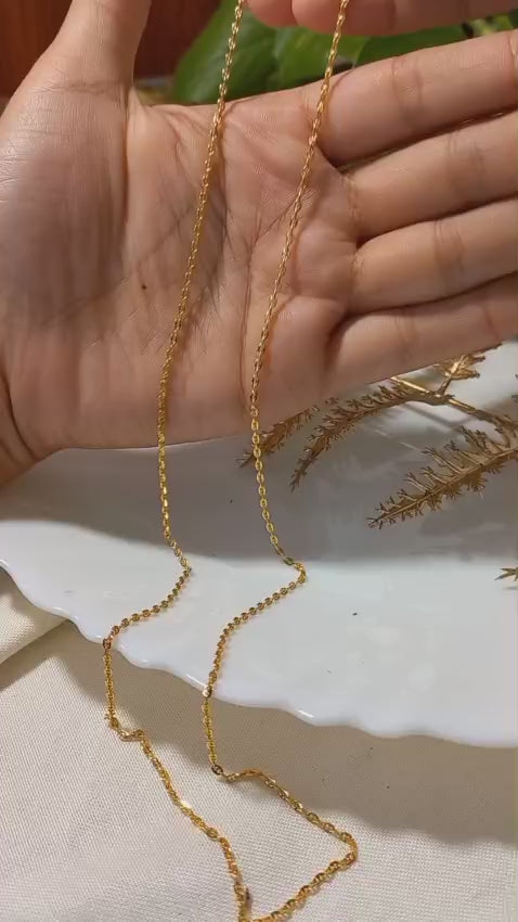 🎈 Daily wear Beautiful simple chain Code : P1
