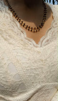 Beautiful Two layer Crystal beads neck piece Code : CB2S short length Pearl Jewellery