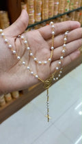 Premium gold plated beautiful pearl rosary 
Kontha mala  Code: NL34 Jewel byjuwaan