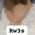 RW3S : Beautiful 3 Layer Short length Neck piece Pearl Jewellery